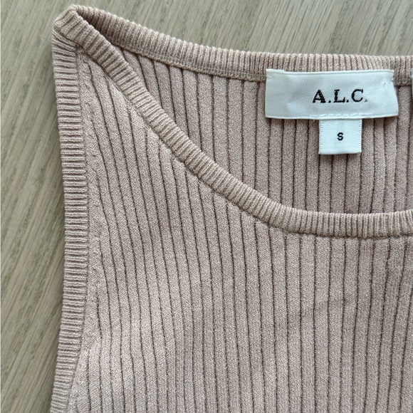 A.L.C Stretchy Bodysuit Tank Top. Excellent Condition. Size S. NUDE - Picture 2 of 5